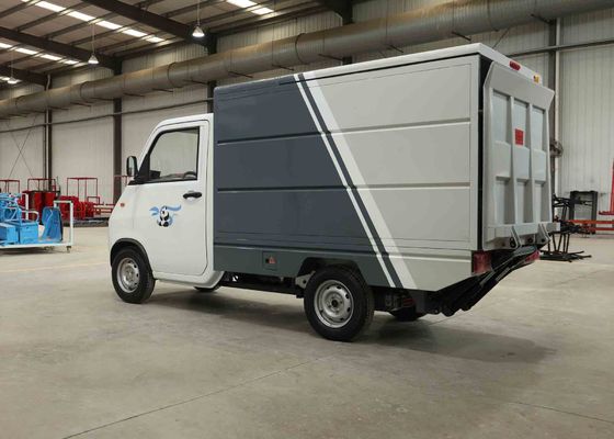 Bom preço Caminhão de lixo elétrico com carregamento e descarregamento automático, veículo de saneamento pequeno on-line
