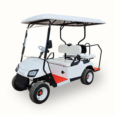 Goede prijs Groene golfkarretje, vier zitplaatsen open elektrische toeristische auto, ruime kijkruimte en hoog comfort online