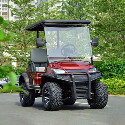 Giá tốt. Xe golf điện 4 chỗ đẩy bằng pin 30-50Km/H, màu đỏ trực tuyến