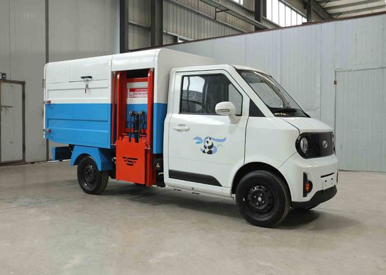 Goede prijs Nieuwe energie vierwielige vuilniswagen voor gemeentelijke sanitaire voorzieningen, vuilniswagen voor het laden en lossen van emmers op gemeenschappelijk terrein, vuilniswagen van vijf kubieke meter online