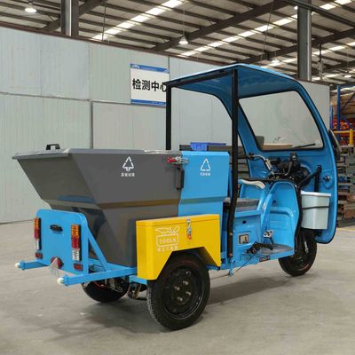 รถบรรทุกขยะแบบเทท้ายเองขนาด 500 ลิตร กล่องเหล็ก รถสุขาภิบาลไฟฟ้า